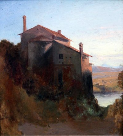 Italian Monastery Building on the Water